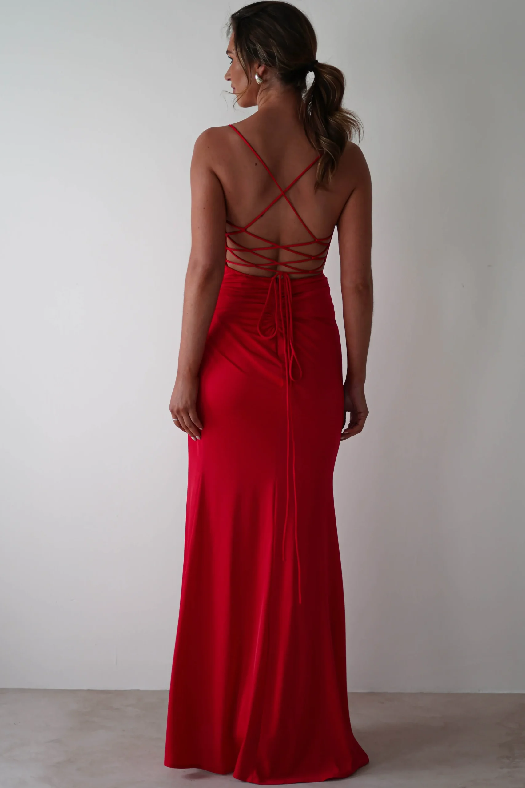 Best Aldina Soft Bodycon Dress | Red Kleider Für Besondere Anlässe|Sommerkleider