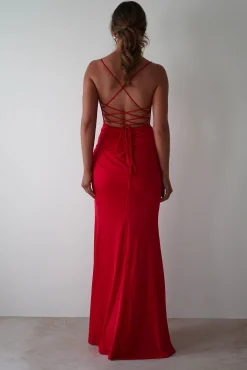 Best Aldina Soft Bodycon Dress | Red Kleider Für Besondere Anlässe|Sommerkleider