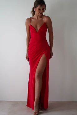 Best Aldina Soft Bodycon Dress | Red Kleider Für Besondere Anlässe|Sommerkleider