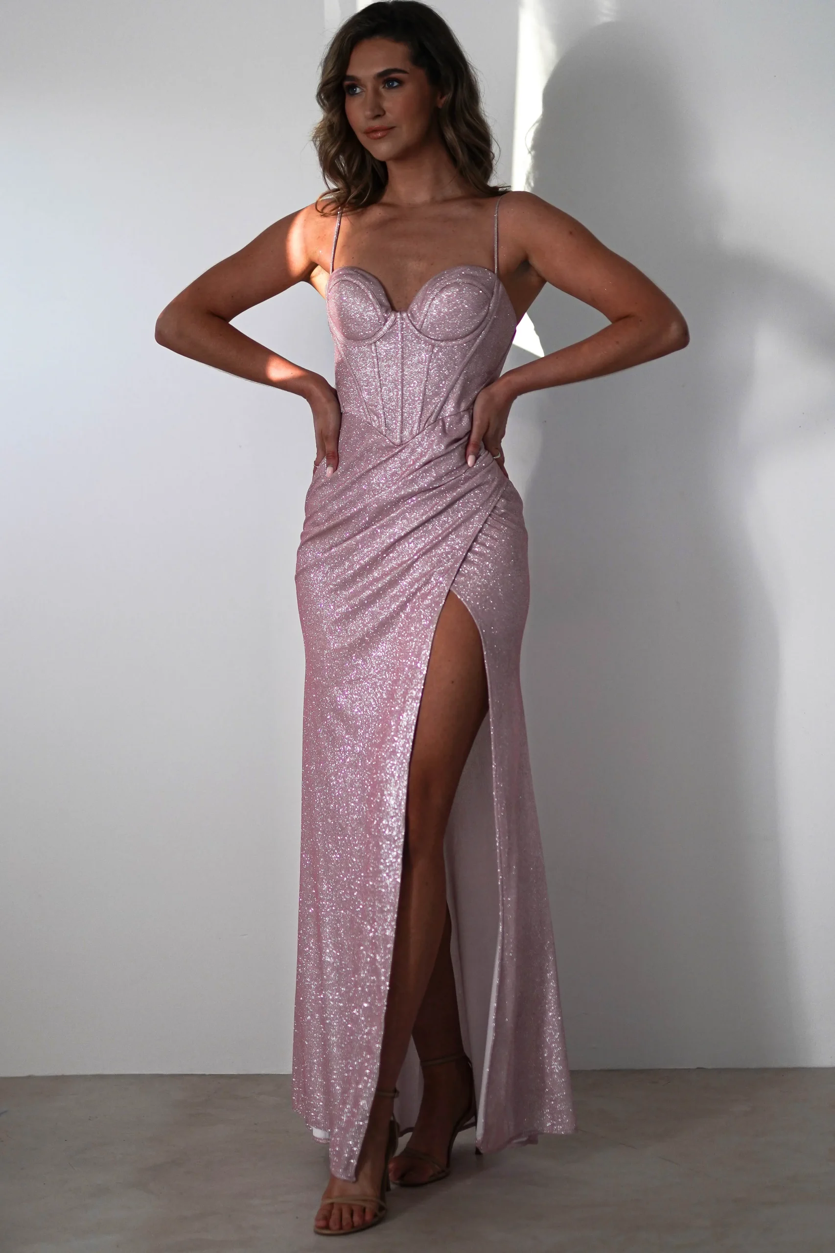 Online Anastasia Glitter Sweetheart Gown | Blush Sommerkleider|Sommerkleider