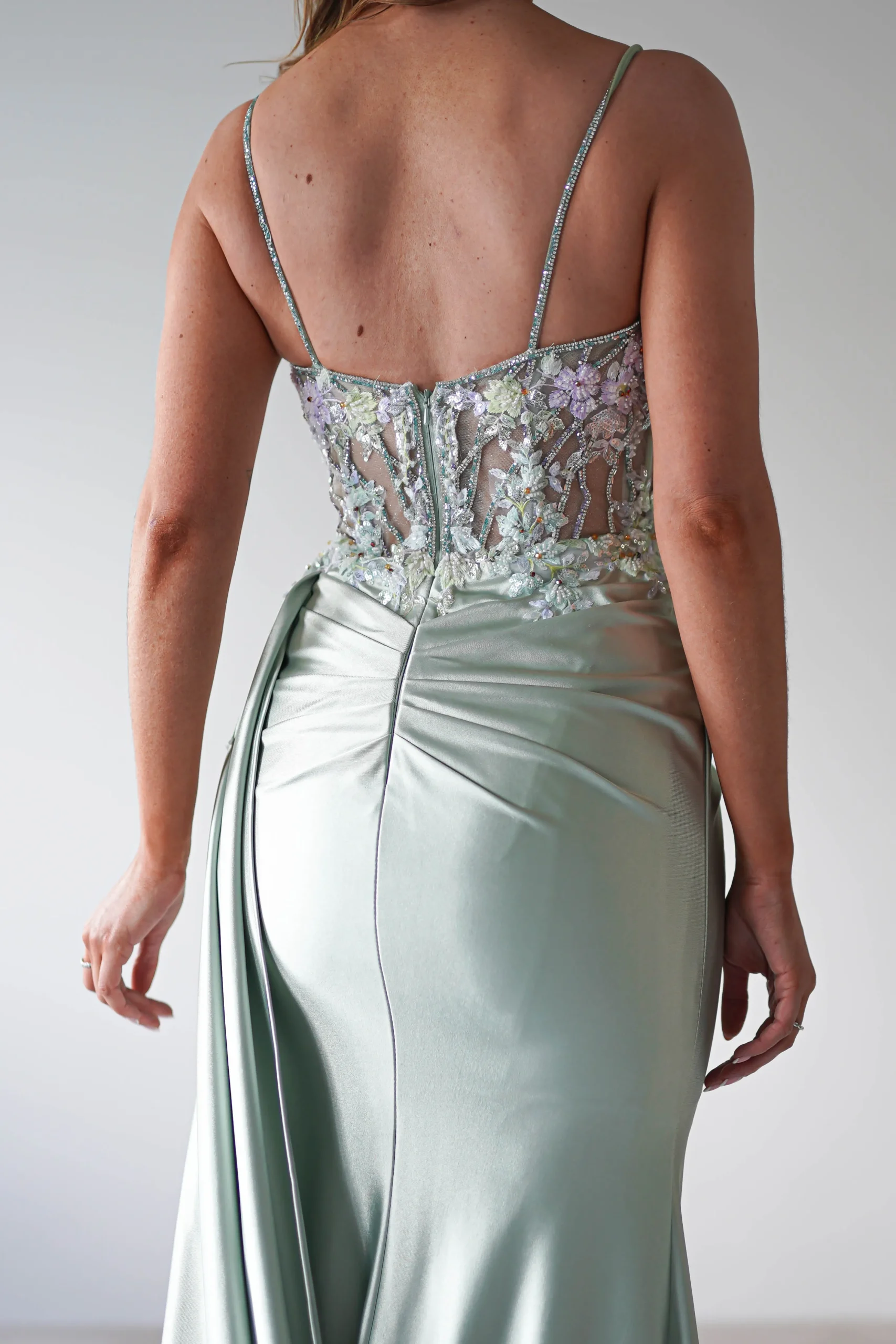 Best Annabel Embellished Bodycon Gown | Sage Ballkleider|Ballkleider