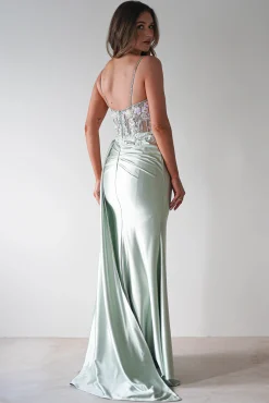 Best Annabel Embellished Bodycon Gown | Sage Ballkleider|Ballkleider