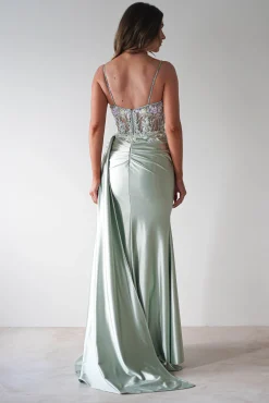 Best Annabel Embellished Bodycon Gown | Sage Ballkleider|Ballkleider