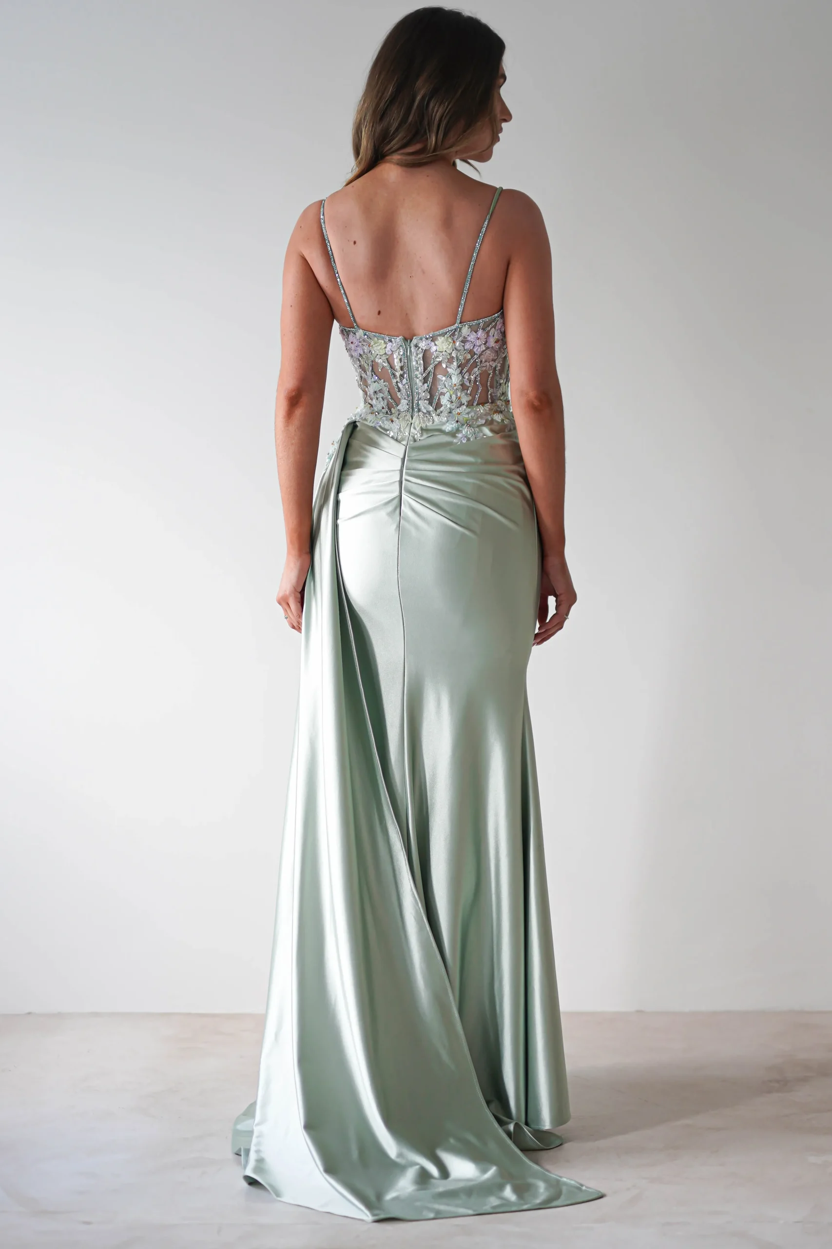 Best Annabel Embellished Bodycon Gown | Sage Ballkleider|Ballkleider