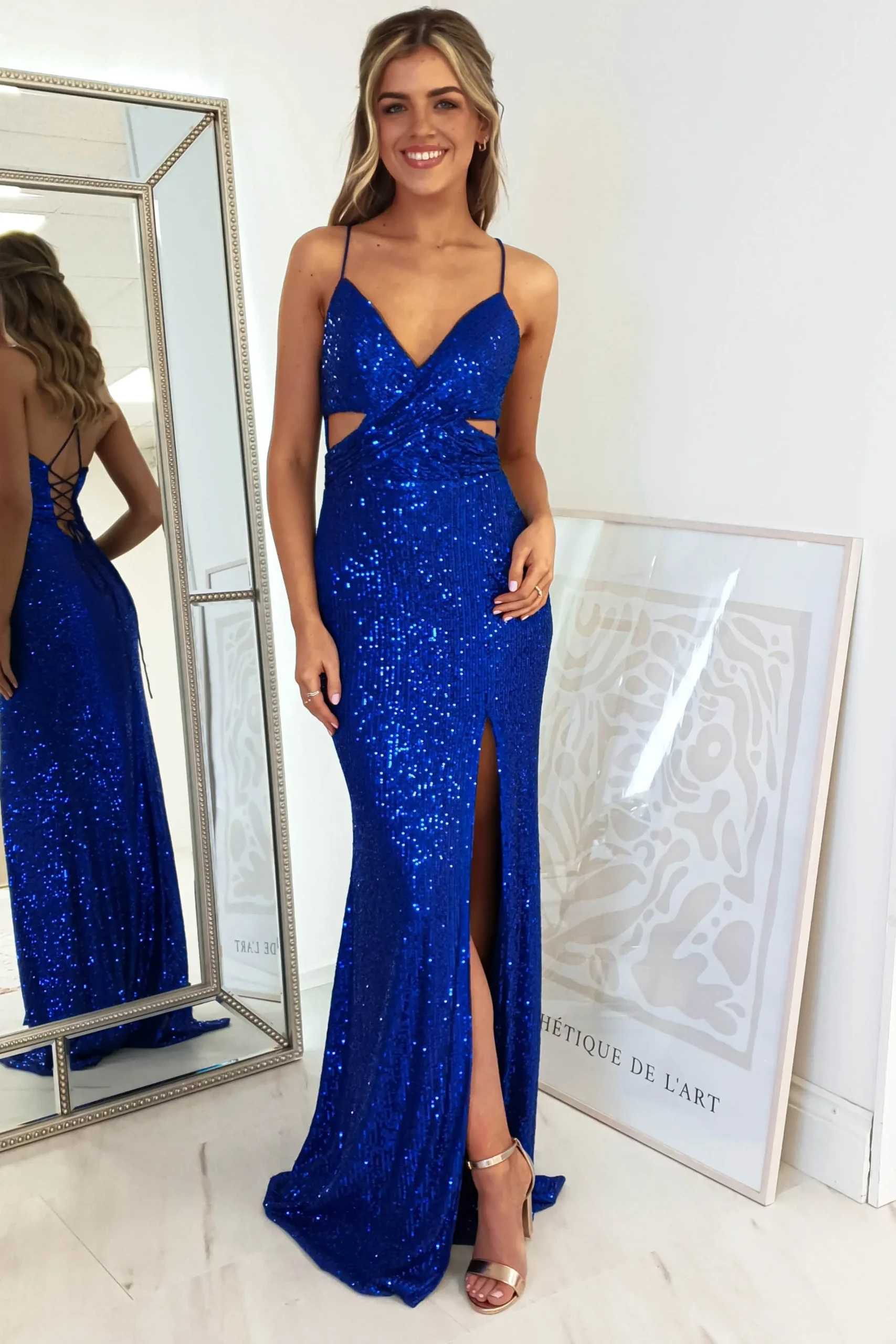 Sale Apollo Bodycon Sequin Gown | Royal Blue Kleider Für Besondere Anlässe|Sommerkleider