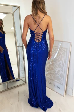 Sale Apollo Bodycon Sequin Gown | Royal Blue Kleider Für Besondere Anlässe|Sommerkleider
