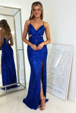 Sale Apollo Bodycon Sequin Gown | Royal Blue Kleider Für Besondere Anlässe|Sommerkleider