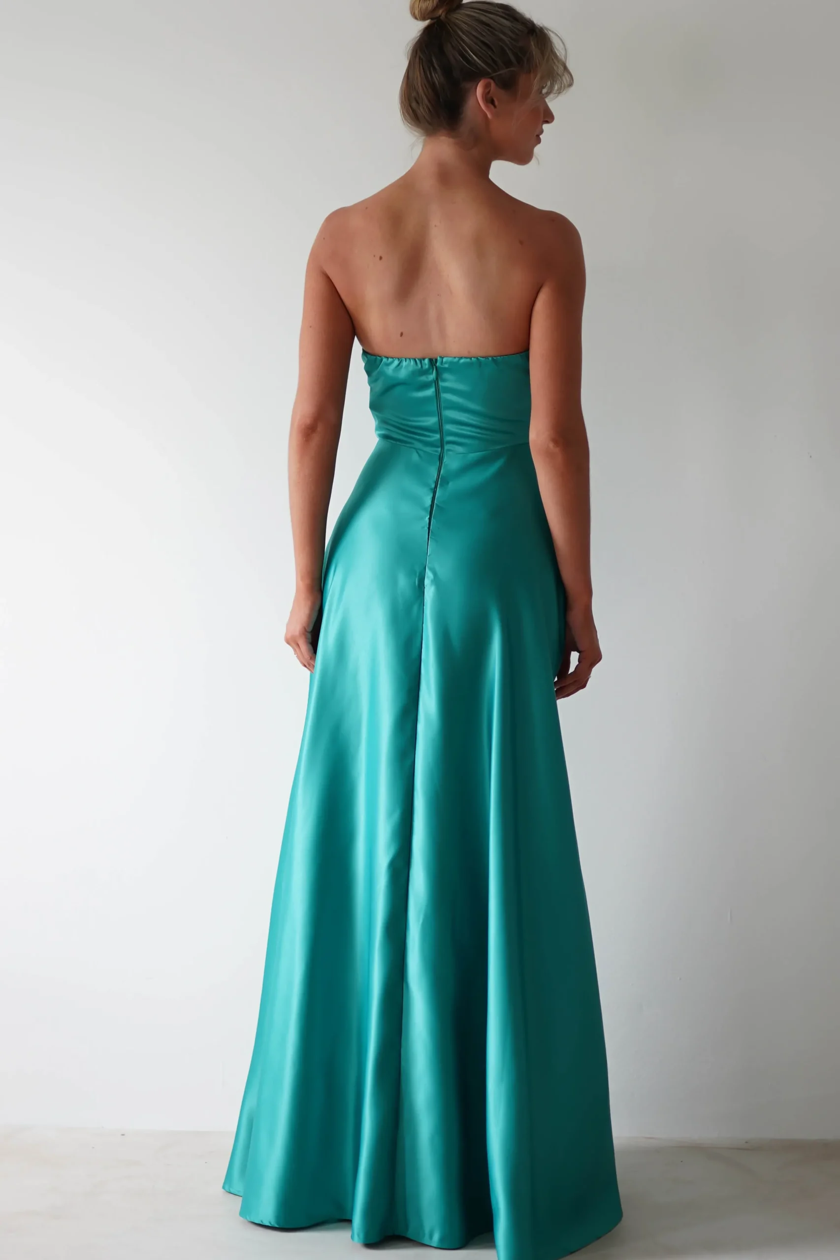 Outlet Ava Strapless Maxi Dress | Green Lange Kleider|Maxikleider