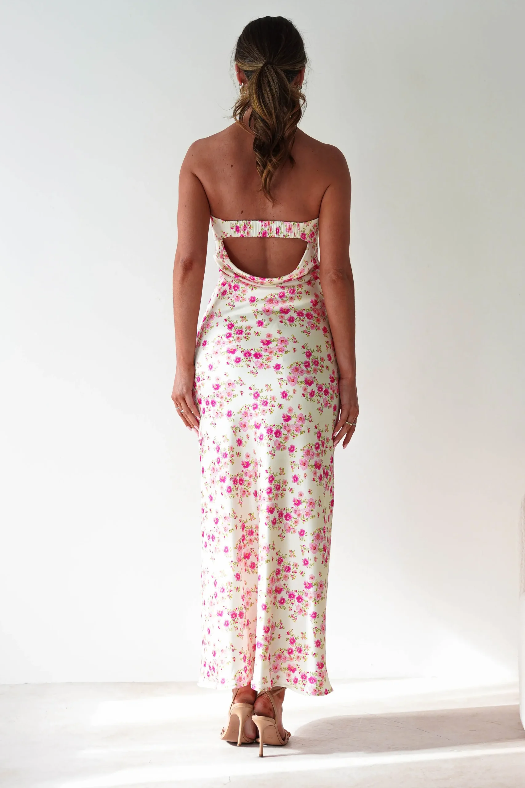 Discount Blossom Floral Print Maxi Dress | Yellow Sommerkleider|Sommerkleider