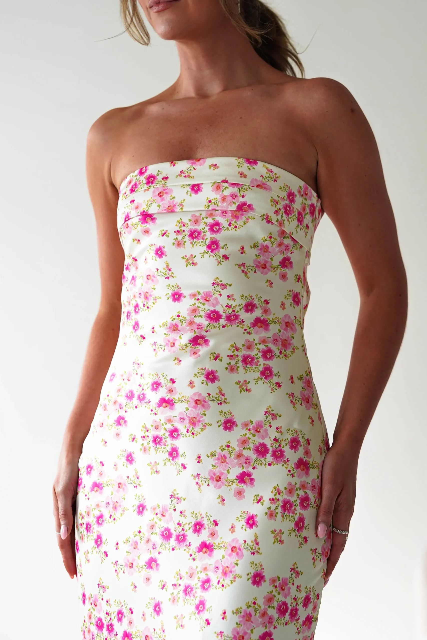 Discount Blossom Floral Print Maxi Dress | Yellow Sommerkleider|Sommerkleider