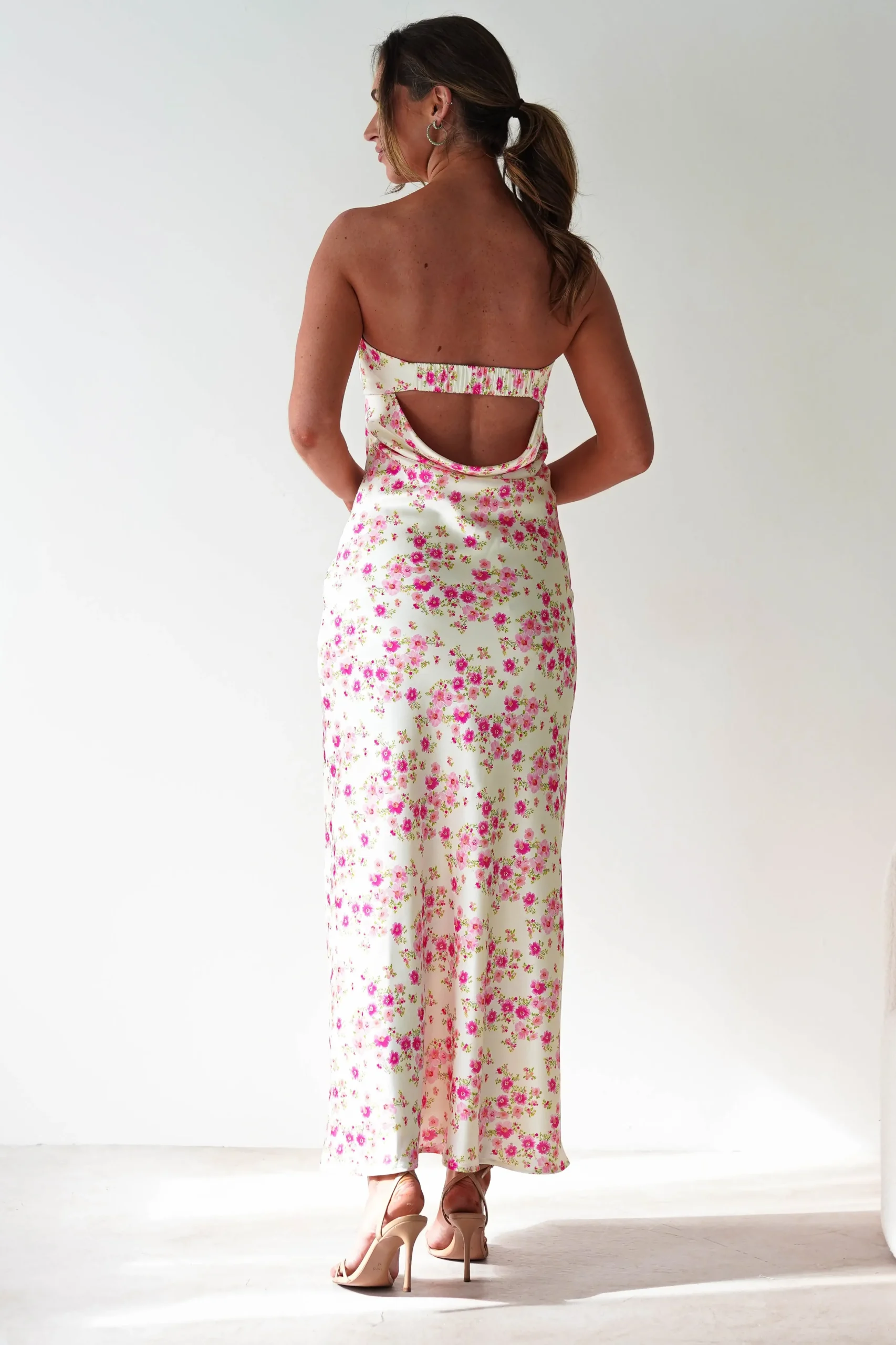 Discount Blossom Floral Print Maxi Dress | Yellow Sommerkleider|Sommerkleider
