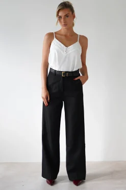 Fashion Carey Tailored Pants | Black Sommerkleider|Sommerkleider