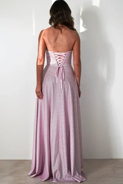 Fashion Cassia Strapless Glitter Aline Gown | Pink Sommerkleider|Sommerkleider