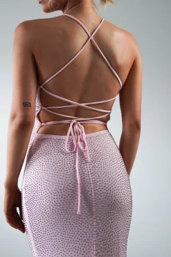 Online Cataleya Rhinestone Bodycon Gown | Pink Sommerkleider|Sommerkleider