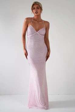 Online Cataleya Rhinestone Bodycon Gown | Pink Sommerkleider|Sommerkleider
