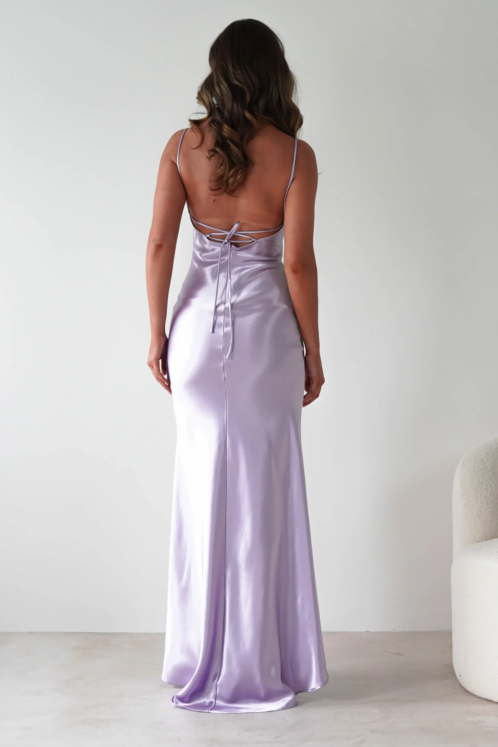 Best Celinee Satin Maxi Gown | Lilac Lange Kleider|Maxikleider