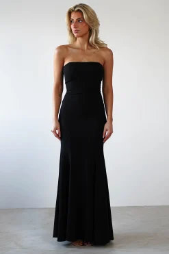 New Charla Bodycon Maxi Gown | Black Lange Kleider|Maxikleider