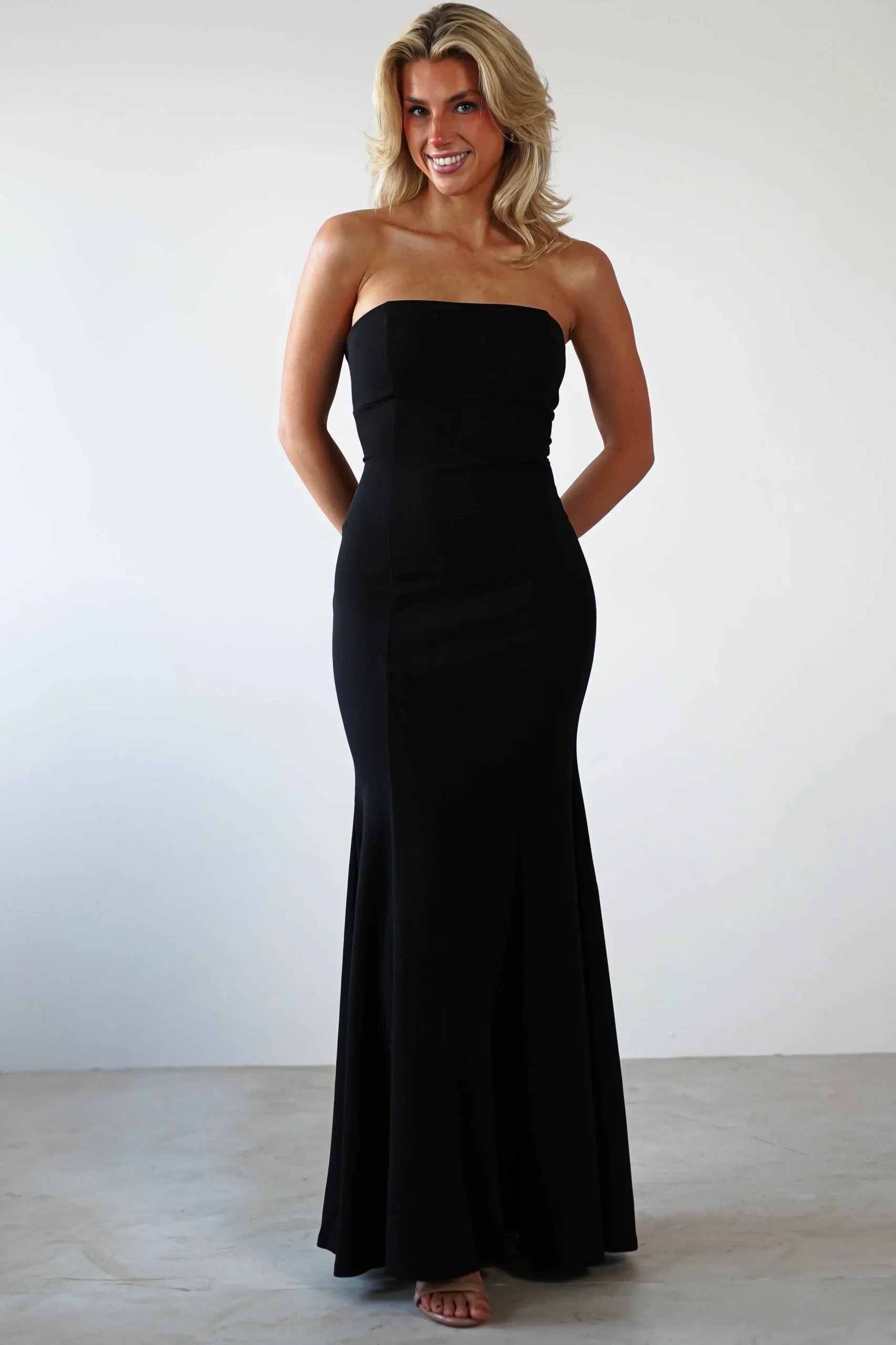 New Charla Bodycon Maxi Gown | Black Lange Kleider|Maxikleider