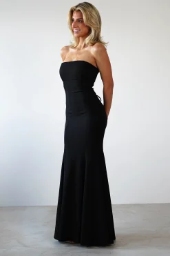 New Charla Bodycon Maxi Gown | Black Lange Kleider|Maxikleider