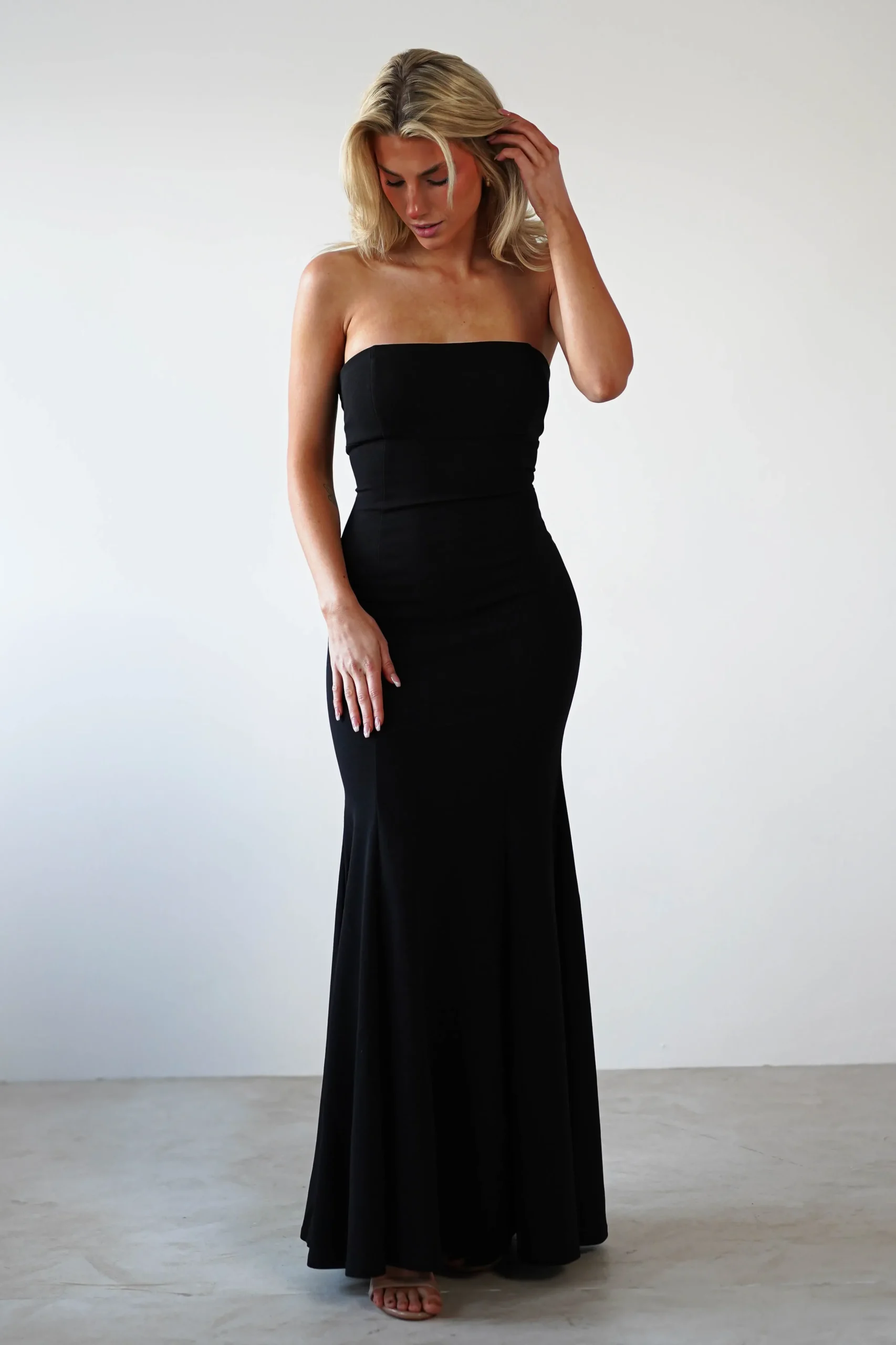 New Charla Bodycon Maxi Gown | Black Lange Kleider|Maxikleider