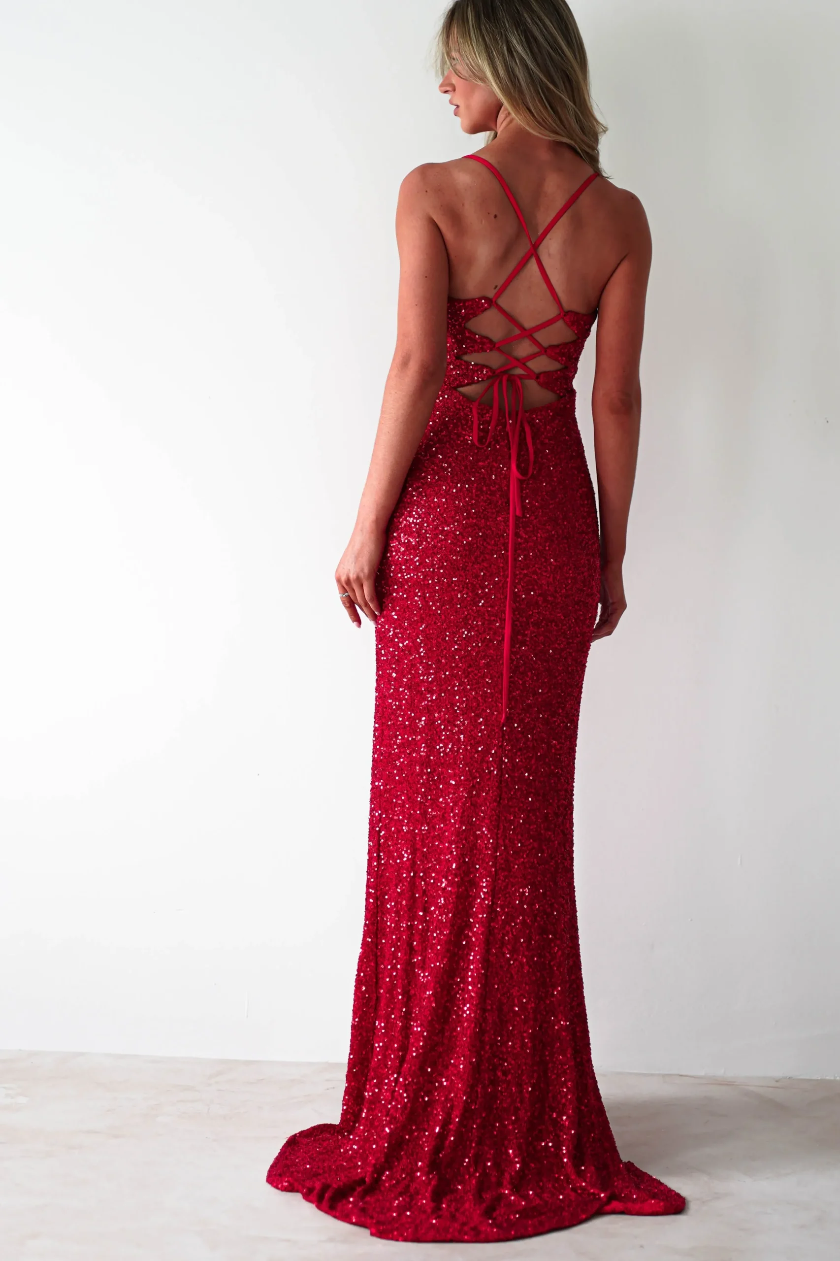 Discount Clarisse Bodycon Sequin Gown | Red Lange Kleider|Maxikleider