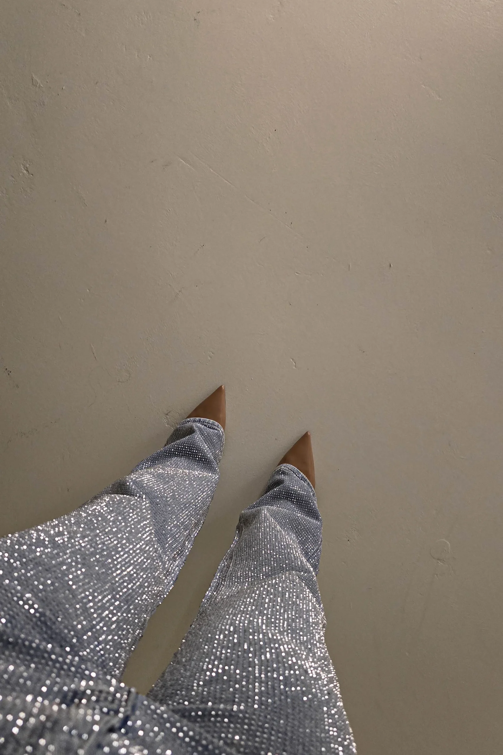 Clearance Coleen Sparkle Diamante Jeans | Light Blue Unterteile Und Röcke|Sommerkleider
