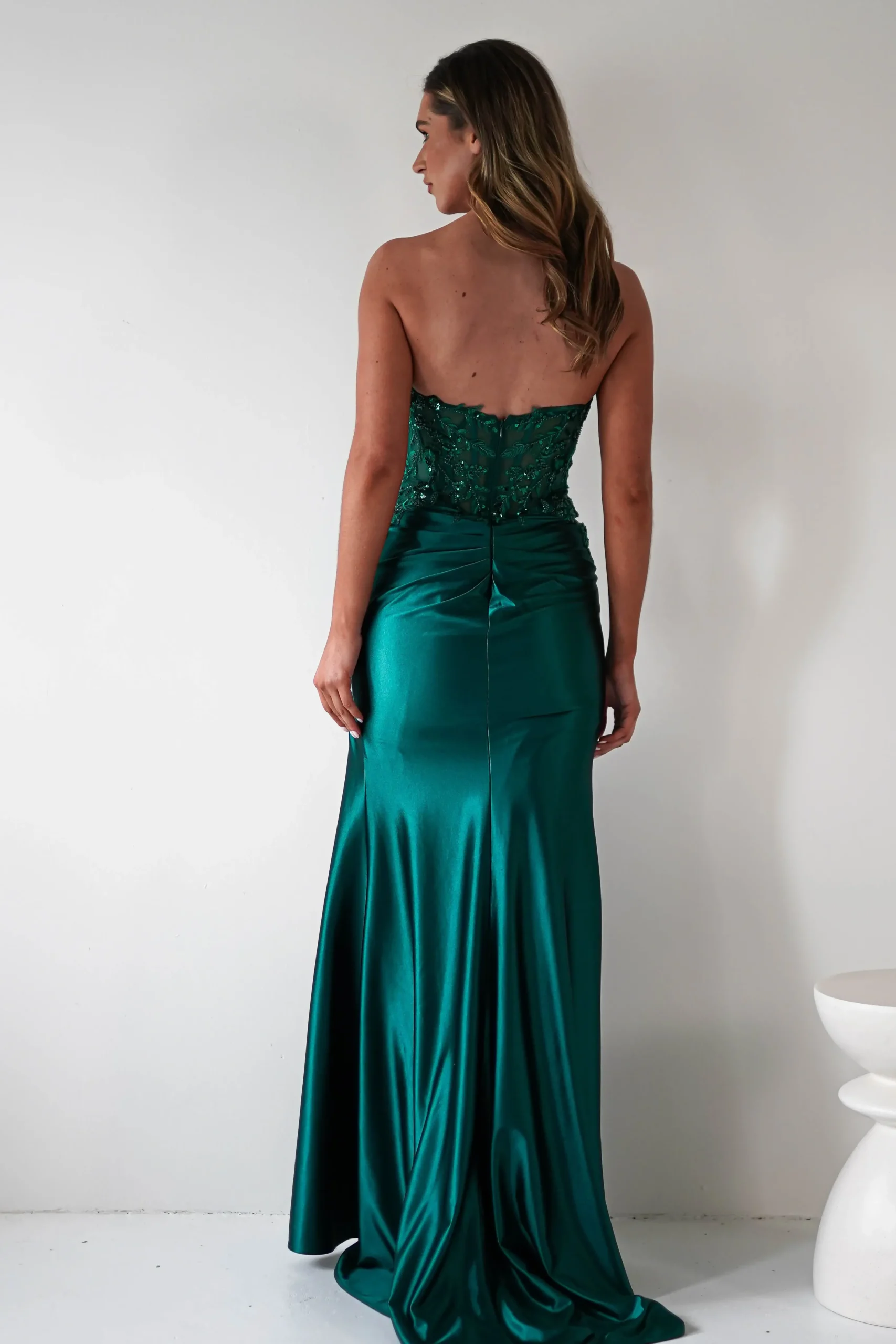 Hot Dallas Luxe Embellished Gown | Emerald Green Sommerkleider|Sommerkleider
