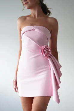 Online Eilis Textured Mini Dress | Pink Kleider In Minilänge|Minikleider