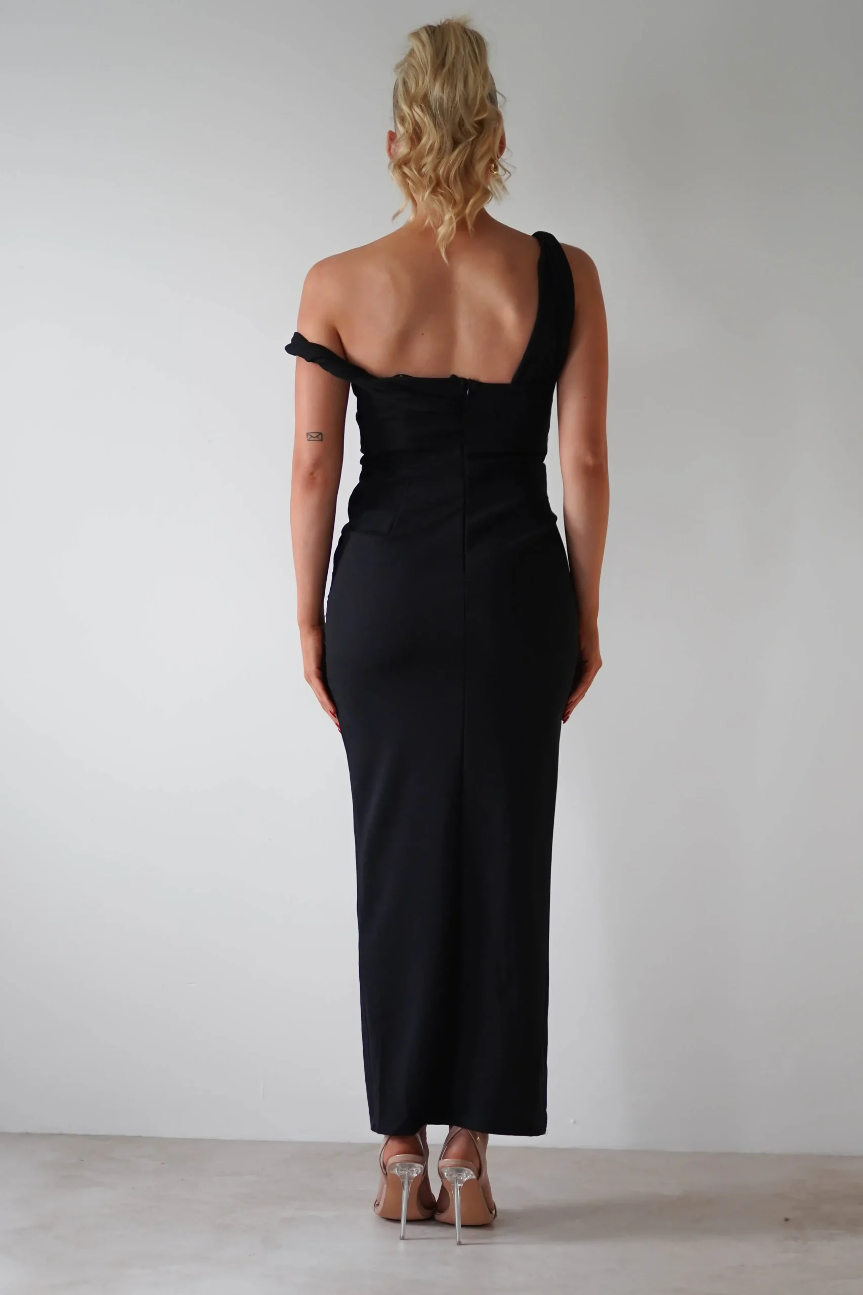 Hot Eloise Bodycon Midaxi Dress | Black Lange Kleider|Maxikleider