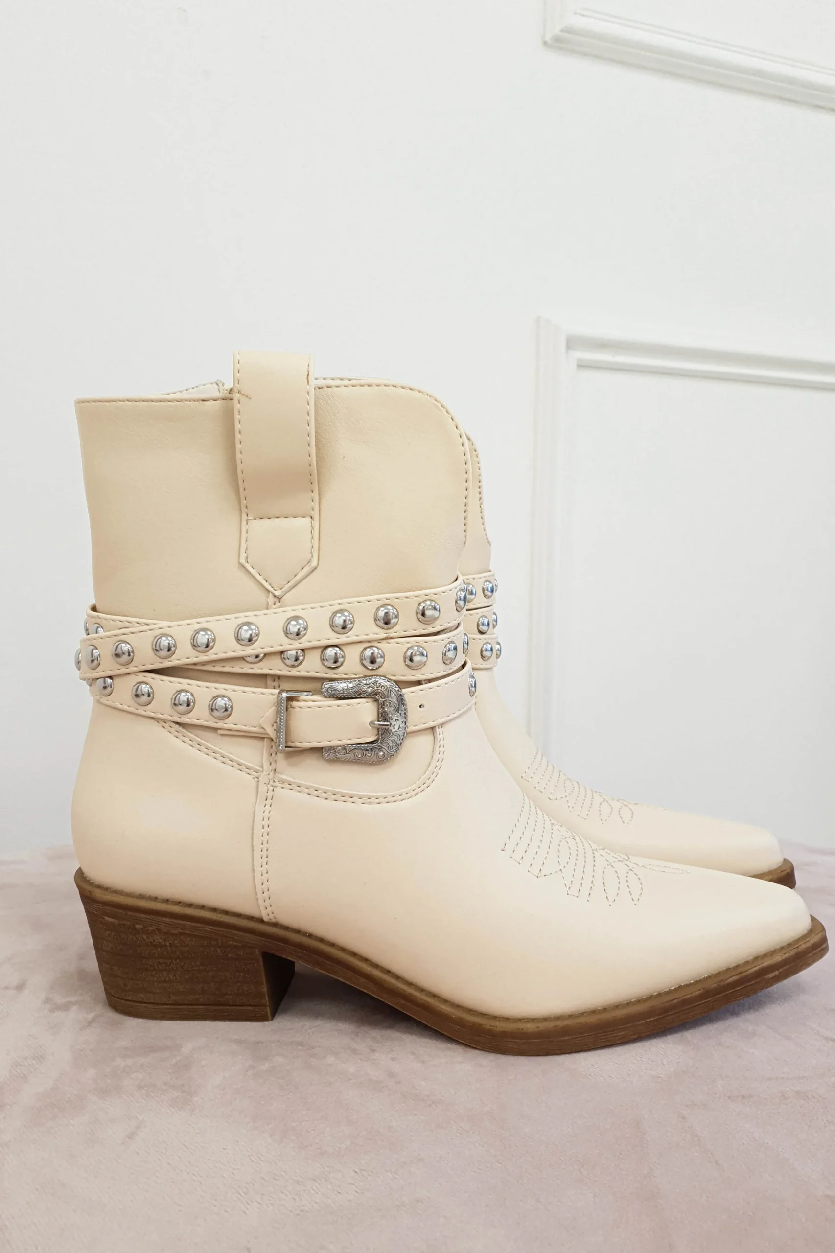 Clearance Elvie Ankle Boots | Cream Sommerkleider|Sommerkleider