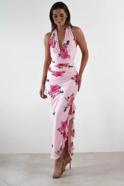 Discount Emmaline Floral Bodycon Maxi Dress | Pink Lange Kleider|Maxikleider