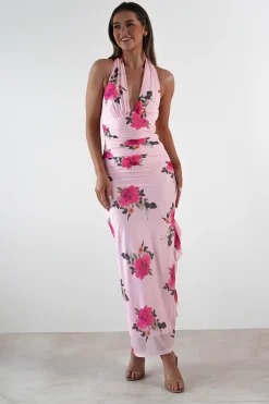 Discount Emmaline Floral Bodycon Maxi Dress | Pink Lange Kleider|Maxikleider