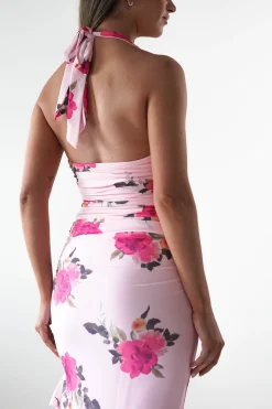 Discount Emmaline Floral Bodycon Maxi Dress | Pink Lange Kleider|Maxikleider
