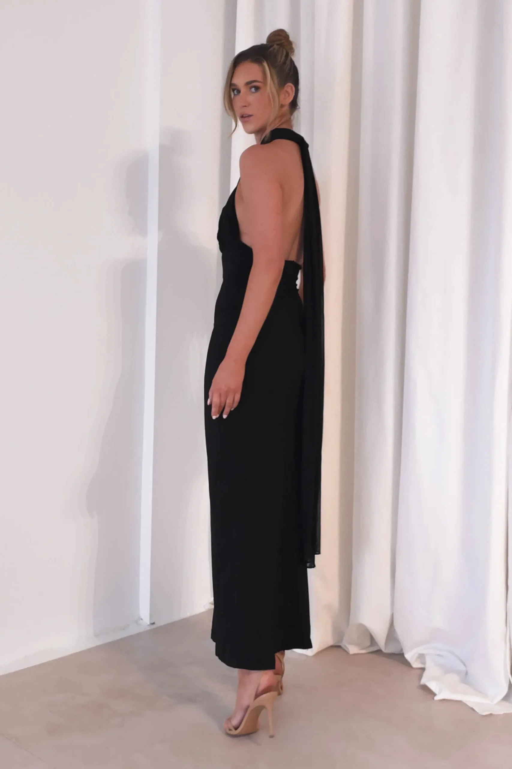 Fashion Esme Bodycon Multiway Maxi Dress | Black Lange Kleider|Maxikleider