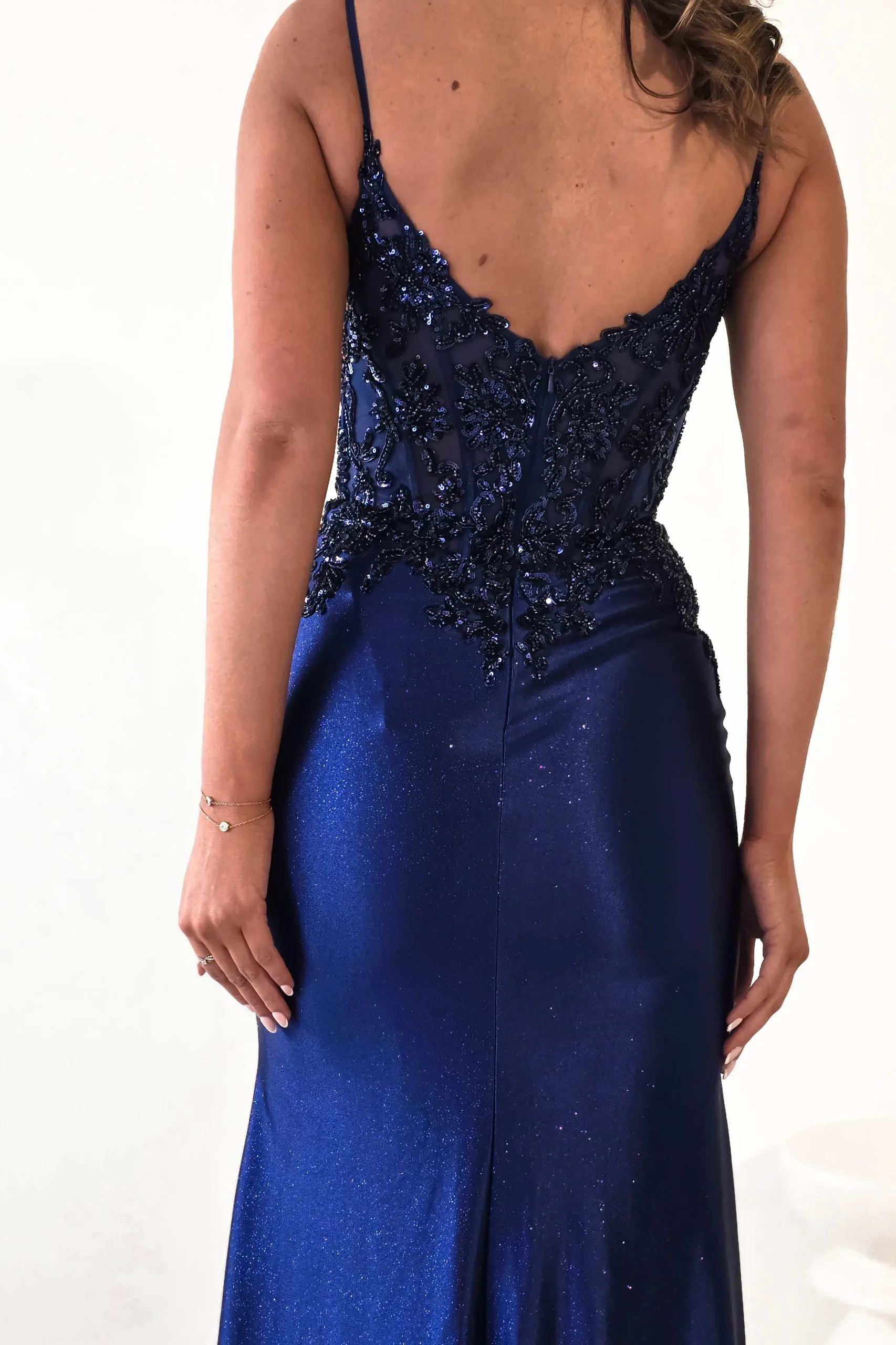Fashion Eternity Glitter Bodycon Gown | Midnight Blue Lange Kleider|Maxikleider