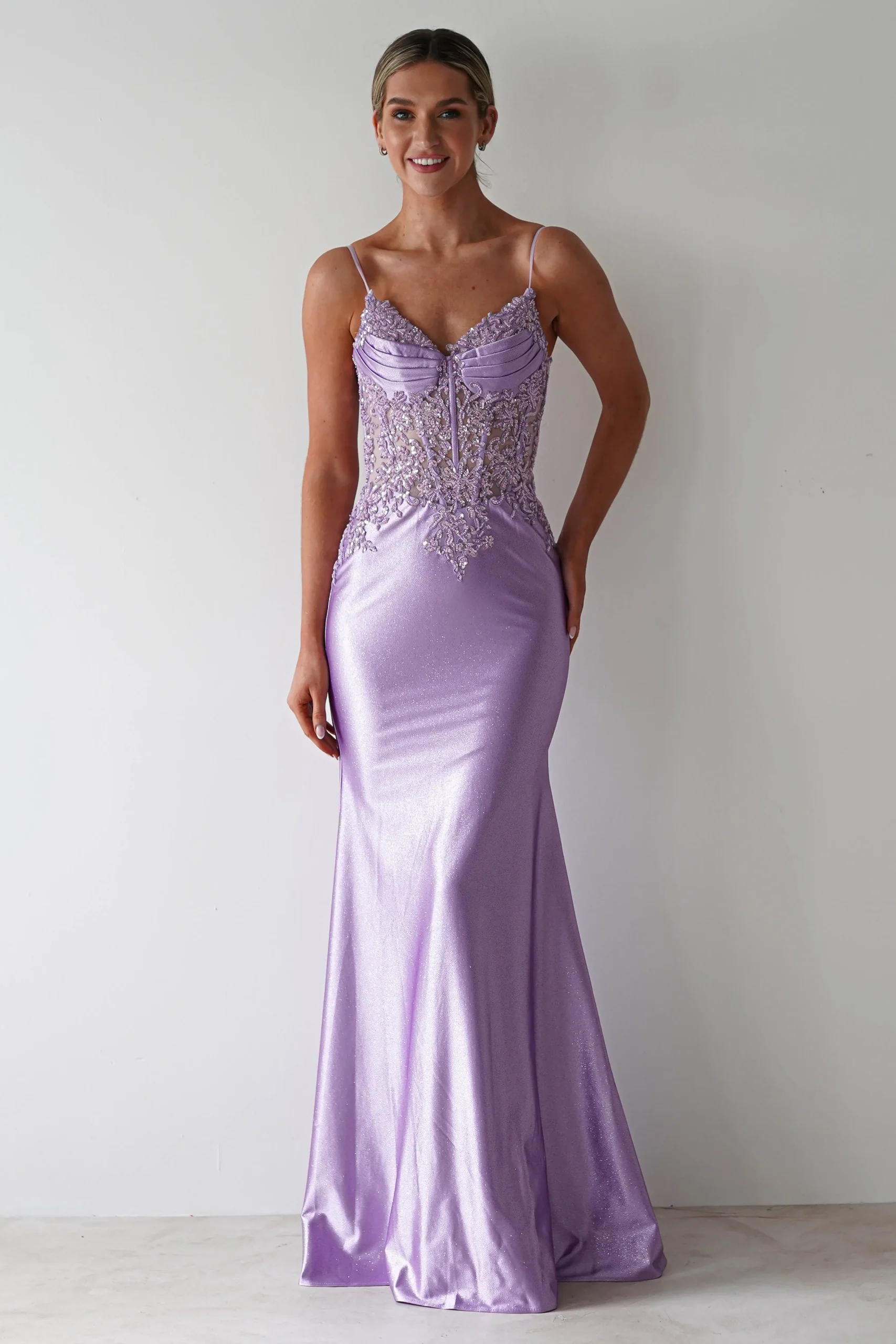 Discount Eternity Glitter Bodycon Gown | Lilac Sommerkleider|Sommerkleider