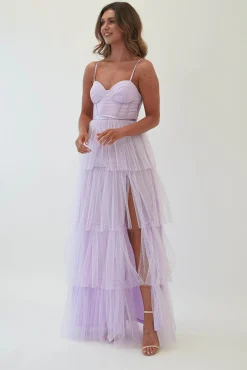 Online Geeniva Tulle Maxi Dress | Lavendar Lange Kleider|Maxikleider
