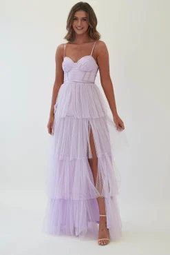 Online Geeniva Tulle Maxi Dress | Lavendar Lange Kleider|Maxikleider