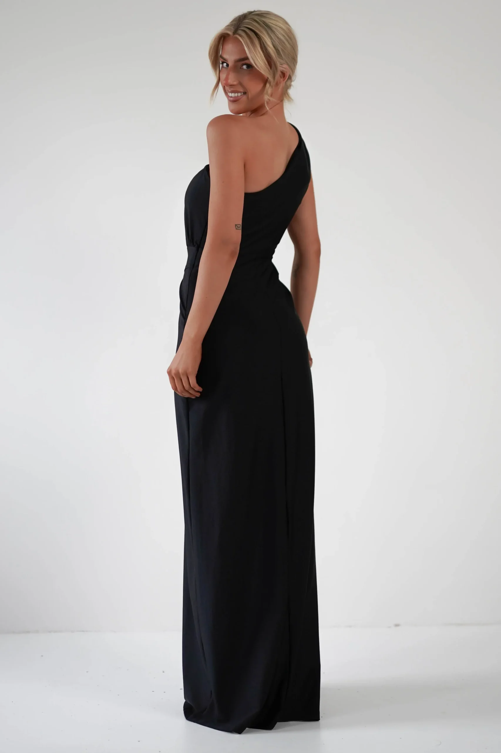 Outlet Giordana Jersey Bodycon Maxi Dress | Black Lange Kleider|Maxikleider