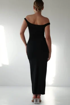 Sale Glenda Contrast Bodycon Midaxi | Black Lange Kleider|Maxikleider
