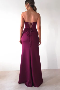 Outlet Grasie Bodycon Strapless Gown | Wine Kleider Für Besondere Anlässe|Sommerkleider