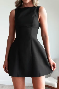 Hot Hannah Structured Mini Dress | Black Kleider In Minilänge|Minikleider