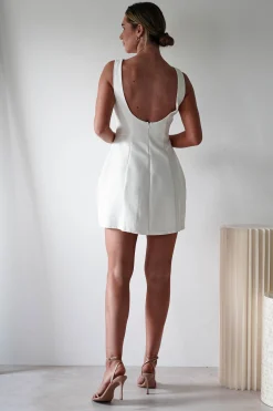 Discount Hannah Structured Mini Dress | White Kleider In Minilänge|Minikleider