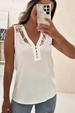 Sale Hermie Lace Blouse | Ivory Oberteile|Sommerkleider