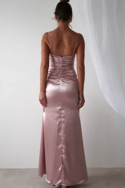New Idonia Satin Corset Gown | Rose Lange Kleider|Maxikleider