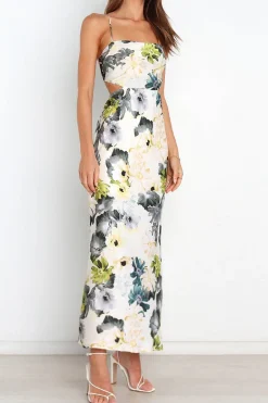 New Jaylani Floral Midi Dress | Mixed Print Mittellange Kleider|Midi-kleider