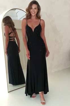 Best Jennifer Diamante Bodycon Gown | Black Sommerkleider|Sommerkleider