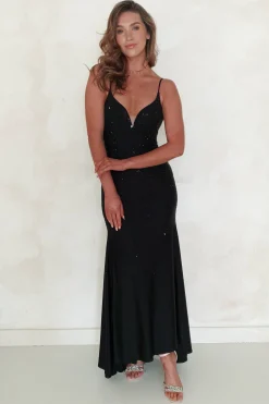 Best Jennifer Diamante Bodycon Gown | Black Sommerkleider|Sommerkleider
