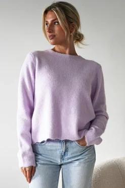 Online Kala Gold Bow Detail Jumper | | Lilac Strickwaren|Pullover Und Strickjacken