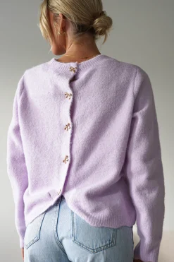Online Kala Gold Bow Detail Jumper | | Lilac Strickwaren|Pullover Und Strickjacken